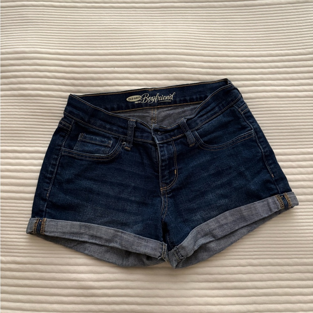 Old Navy Dark Wash Jean Short Shorts